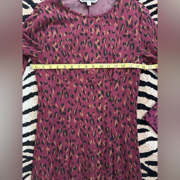 Walter Baker Shaina Dress in Dali Leopard Knit Size Small EUC - Picture 9 of 16